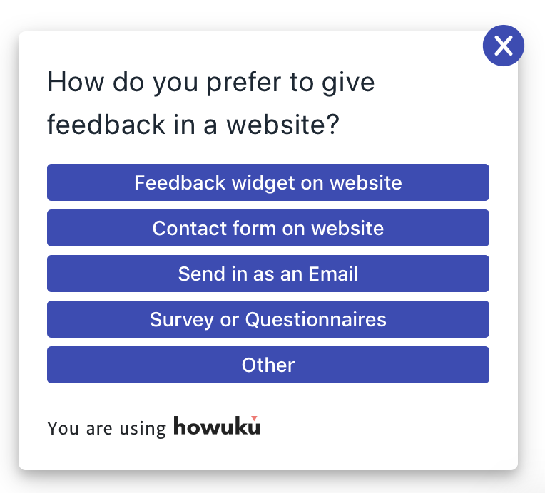 Howuku sample poll